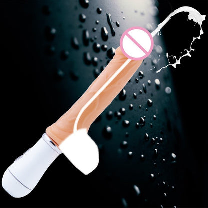 เร้าอารมณ์สเปรย์น้ำ Dildos สำหรับผู้หญิงจำลองประดิษฐ์อวัยวะเพศชายการสั่นสะเทือน Ejaculation สมจริง Dildo Sex ของเล่นหญิงสำเร็จความใคร่