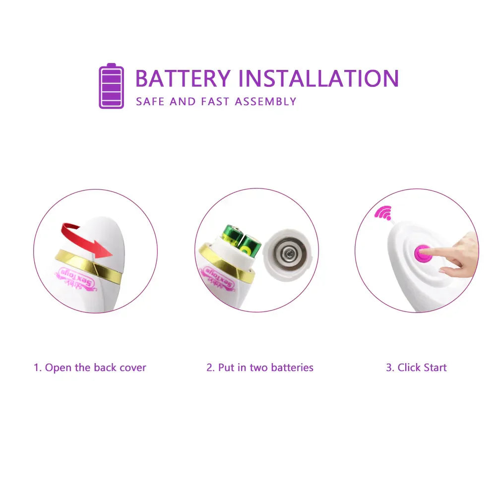 Waterproof Vibrators for Women Remote Control Egg Vibrator Strong Vibration G-Spot Massager Sex Toys for Women Sex Shop
