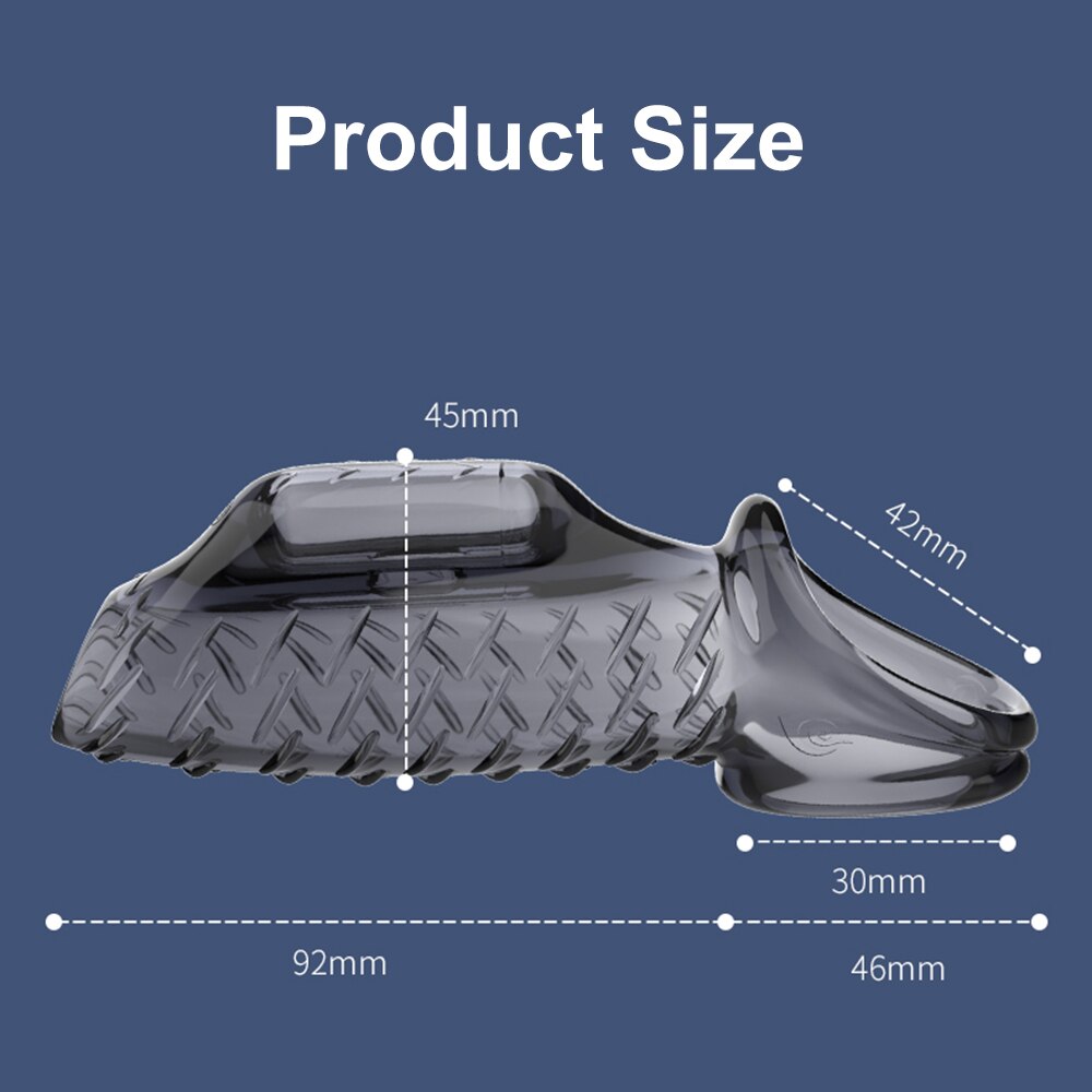 Male Ejaculation Delay Cock Sleeve Ring Penis Vibrating G-Spot Stimulator Vibrator Dick Enlargement Extender Sex Toys for Men