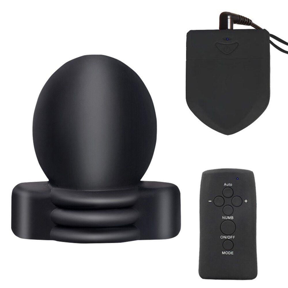 Electric Shock Glans Trainer SM Male Masturbator Scrotum Bondage Massage Chastity Cage Wireless Remote Control Sex Toys BDSM