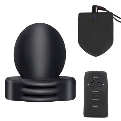 Electric Shock Glans Trainer SM Male Masturbator Scrotum Bondage Massage Chastity Cage Wireless Remote Control Sex Toys BDSM
