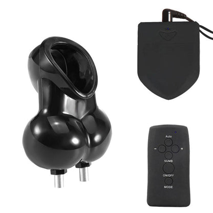 Electric Shock Glans Trainer SM Male Masturbator Scrotum Bondage Massage Chastity Cage Wireless Remote Control Sex Toys BDSM