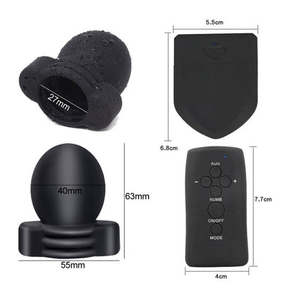 Electric Shock Glans Trainer SM Male Masturbator Scrotum Bondage Massage Chastity Cage Wireless Remote Control Sex Toys BDSM