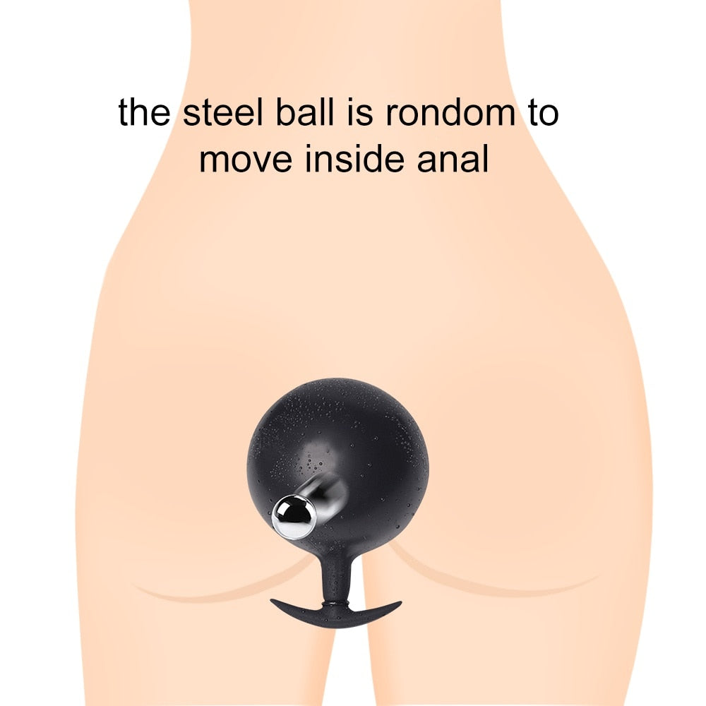 Expandable Prostate Massager Butt Plug Adult Sex Toys Inflatable Silicone Huge Big Anal Plug Anal Dildo Pump Anal Dilator