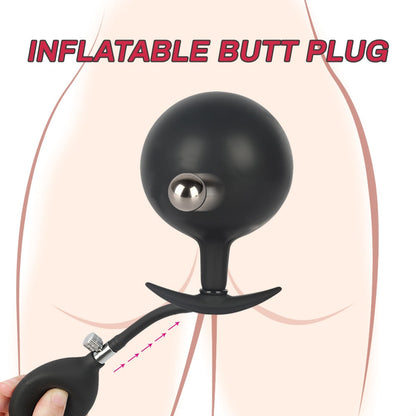 Expandable Prostate Massager Butt Plug Adult Sex Toys Inflatable Silicone Huge Big Anal Plug Anal Dildo Pump Anal Dilator