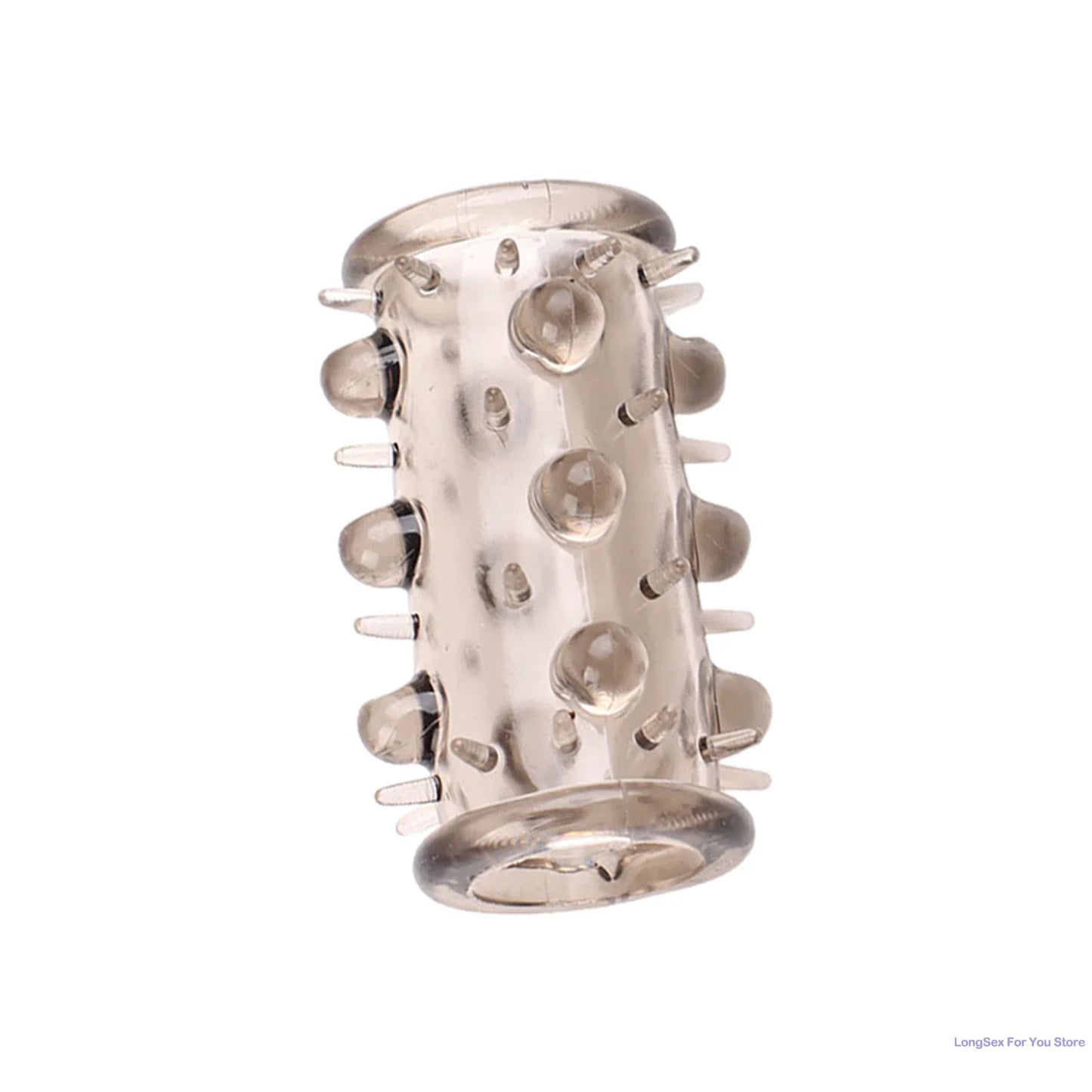 Penis Extension Sleeve Cock Rings For Men Enlarger Glans Particles Condom Lasting Delayed Sex Toys Adult Sexual Dotted Sex Goods