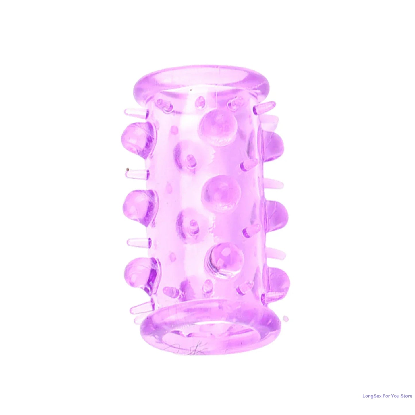 Penis Extension Sleeve Cock Rings For Men Enlarger Glans Particles Condom Lasting Delayed Sex Toys Adult Sexual Dotted Sex Goods