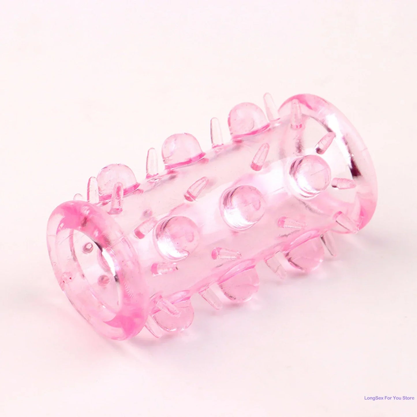 Penis Extension Sleeve Cock Rings For Men Enlarger Glans Particles Condom Lasting Delayed Sex Toys Adult Sexual Dotted Sex Goods