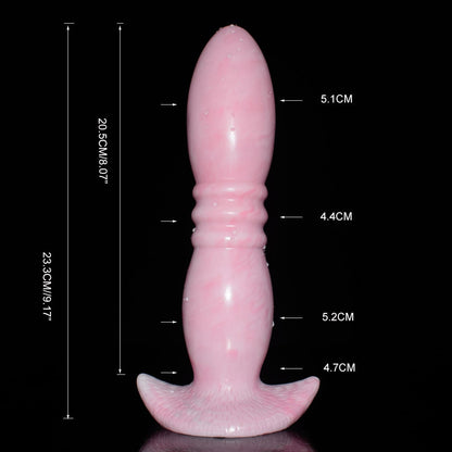 FAAK Large Pink Butt Plug with Sucker Silicone Bullet Anal Sex Toys for Woman Man Anus Massage Beads Dildos Vagina Stimulate