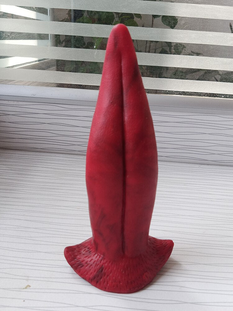 FAAK New Anal Sex Toys Dragon Tongue Tease Flirt Foreplay Clitoris Vagina Stimulate Silicone Sucker Dildo for Women Sex Shop