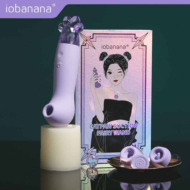 Fairy Clitoris Sucker Artificial Crystal Stone Decoration Sucking Vibrator Clitoral Stimulator Nipple Sucker for Women