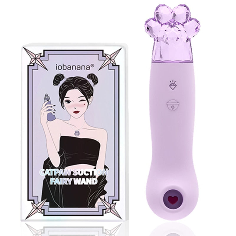 Fairy Clitoris Sucker Artificial Crystal Stone Decoration Sucking Vibrator Clitoral Stimulator Nipple Sucker for Women