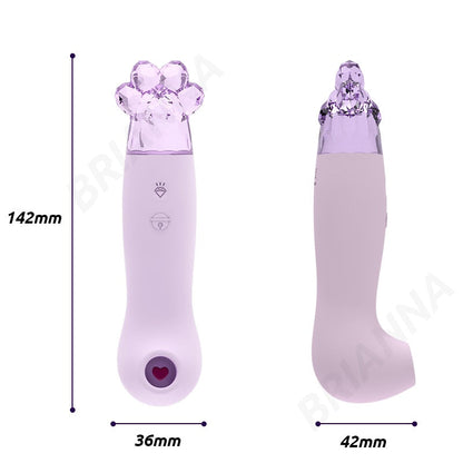 Fairy Clitoris Sucker Artificial Crystal Stone Decoration Sucking Vibrator Clitoral Stimulator Nipple Sucker for Women