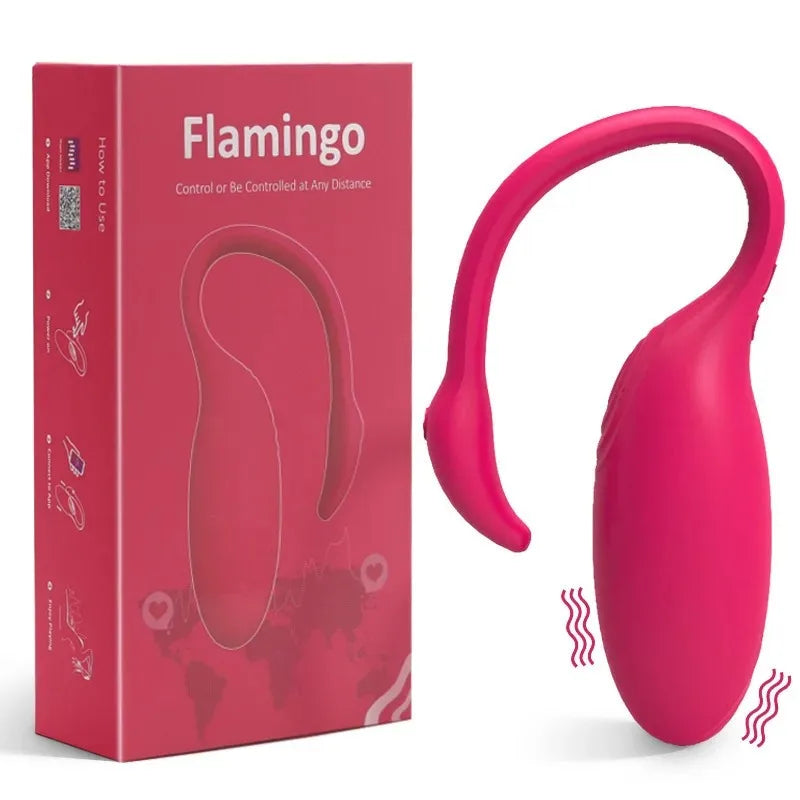 Flamingo APP Bluetooth Egg Vibrator Sex Toy for Women Clitoral Stimulation Vaginal Massager Vibrating Ball Magic Motion Vibrator