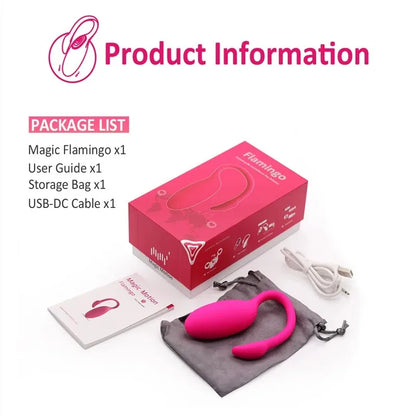 Flamingo APP Bluetooth Egg Vibrator Sex Toy for Women Clitoral Stimulation Vaginal Massager Vibrating Ball Magic Motion Vibrator