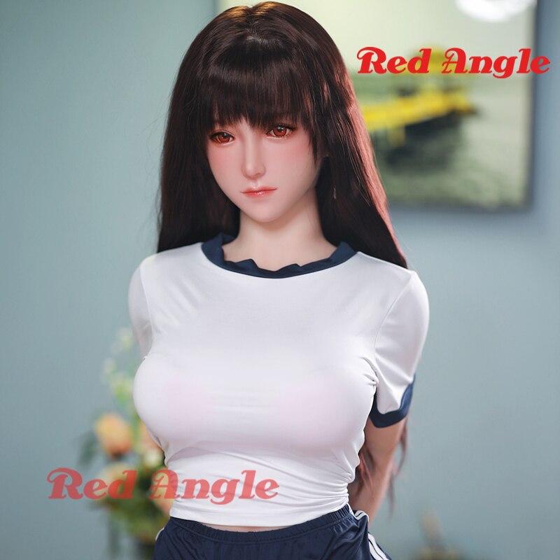 Realistic Red-Hued Full Platinum Silicone Sex Doll for Men with Rooted Hair Japanese Real Doll for Men