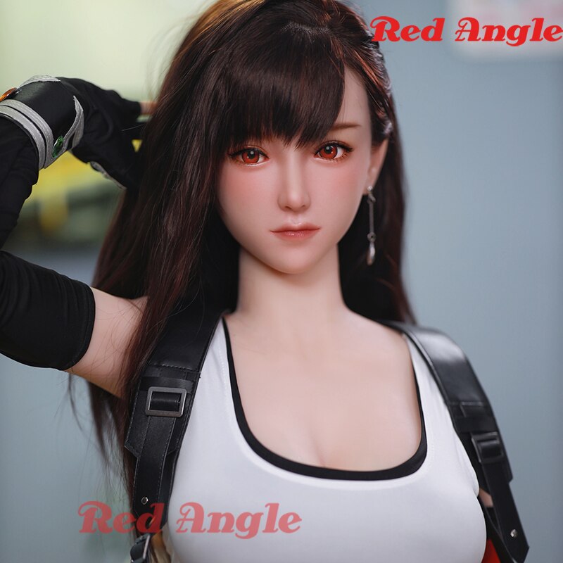 Realistic Red-Hued Full Platinum Silicone Sex Doll for Men with Rooted Hair Japanese Real Doll for Men