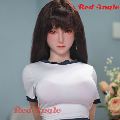 Realistic Red-Hued Full Platinum Silicone Sex Doll for Men with Rooted Hair Japanese Real Doll for Men