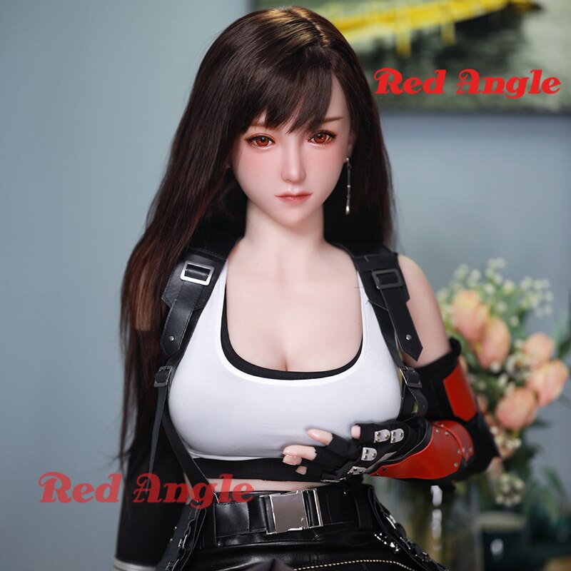 Realistic Red-Hued Full Platinum Silicone Sex Doll for Men with Rooted Hair Japanese Real Doll for Men