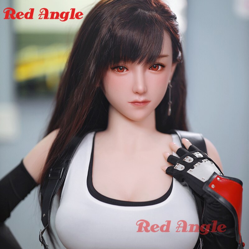 Realistic Red-Hued Full Platinum Silicone Sex Doll for Men with Rooted Hair Japanese Real Doll for Men