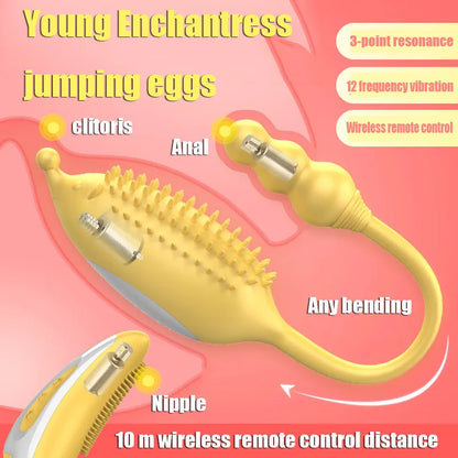 G-spot Bullet Vibrating Egg Vibrator Vagina Ball Ben Wa Balls Anal Nipple Stimulation Wireless Remote Adult Sex Toys For Women