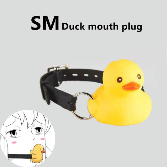 Cute Silicone Duck Mouth Gag Mouth Plug Lovers Flirt BDSM Sex Toys Women Adult Game Sex Accessories CF580