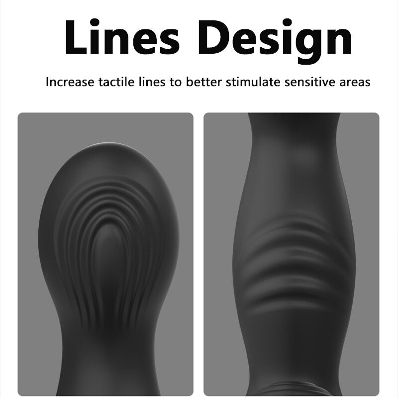 Gelugee Anal Plug Vibrator Prostate Massager Silicone Sex Toy for Men Butt Plug Wireless Remote Control 10 Modes Gay Sexy Product