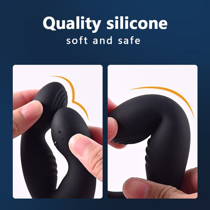 Gelugee Anal Plug Vibrator Prostate Massager Silicone Sex Toy for Men Butt Plug Wireless Remote Control 10 Modes Gay Sexy Product