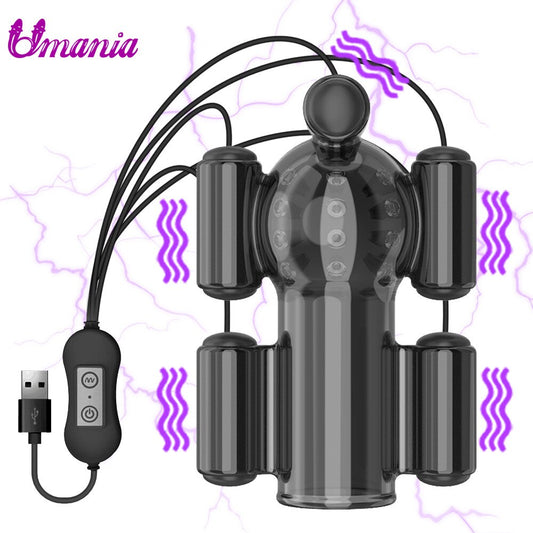 Effective Glans Vibrator Male Penis Trainer Sleeve Sex Toy for Men Delay Ejaculation Male Masturbation 20 Speeds