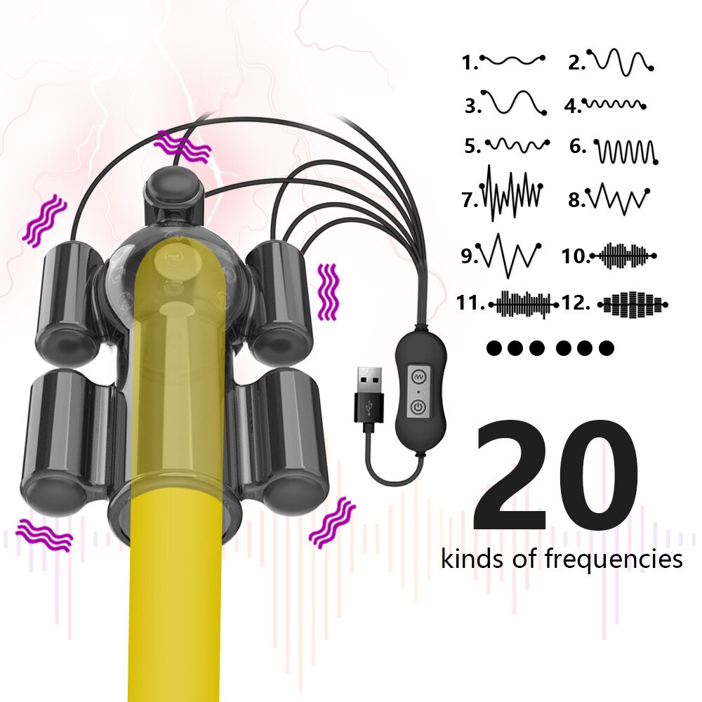 Effective Glans Vibrator Male Penis Trainer Sleeve Sex Toy for Men Delay Ejaculation Male Masturbation 20 Speeds