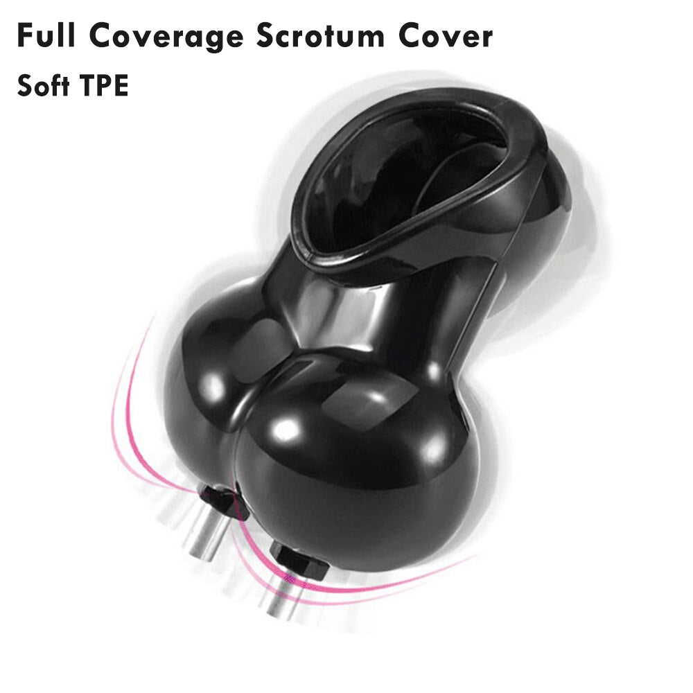 Electric Shock Glans Trainer SM Male Masturbator Scrotum Bondage Massage Chastity Cage Wireless Remote Control Sex Toys BDSM