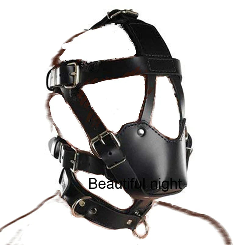 Ring/Spider/Ball Gag BDSM Leather Cover Mouth Mask Bondage. Muzzle Blindfold Restraints. SM Sex Toys For Couples