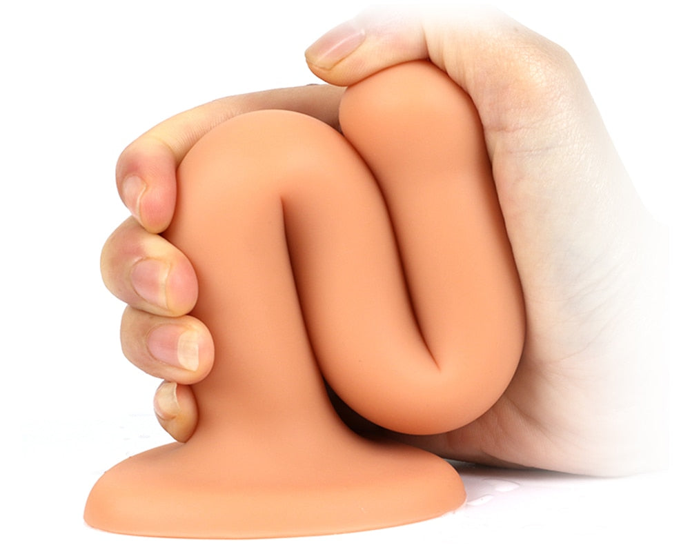 Slender Anal Plug Powerful Suction Cup Soft Dildo G-spot Vaginal Stimulator Butt Plug Prostate Massager Sex Toys for Man Woman
