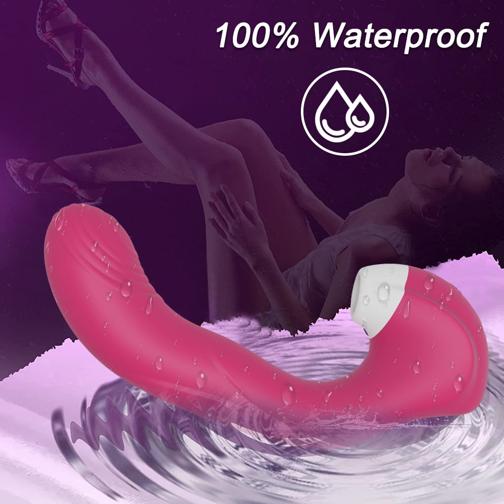 Burningus 3-in-1 Clitoral, Vaginal Sucking, and Licking Vibrator, Female G-Spot Vibrating Clitoris Stimulator Sex Toys for Couples, Adults