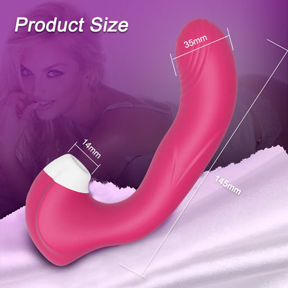 Burningus 3-in-1 Clitoral, Vaginal Sucking, and Licking Vibrator, Female G-Spot Vibrating Clitoris Stimulator Sex Toys for Couples, Adults