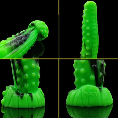 YOCY Realistic Tiger Dildos Silicone Animal Dick Penis Bumpy Little Pump Massage Gay Toys Butt Plug Sex Toys for Women Adult Toy