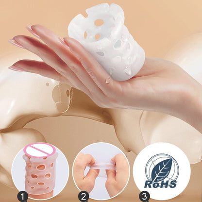 Leten Foreskin Resistance Complex Ring Sex Toys for Men Male Lock Ring Correction Device Day Night Combination Adult Sex Product