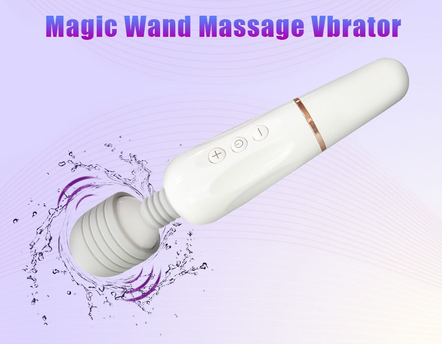 Powerful AV Magic Wand Body Massager, USB Charge G-Spot Vibrator for Women. Adult Vibrator Sex Toys for Women. Female Sex Products.