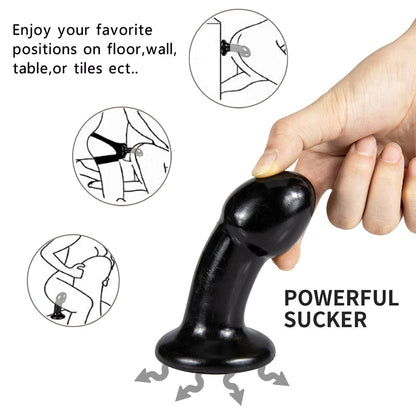 Butt Plug with Strong Suction Cup, Soft Dildo, Adult Products, Butt Plug Prostate Stimulator, Female Masturbation Tool, Sex Toy for Couple