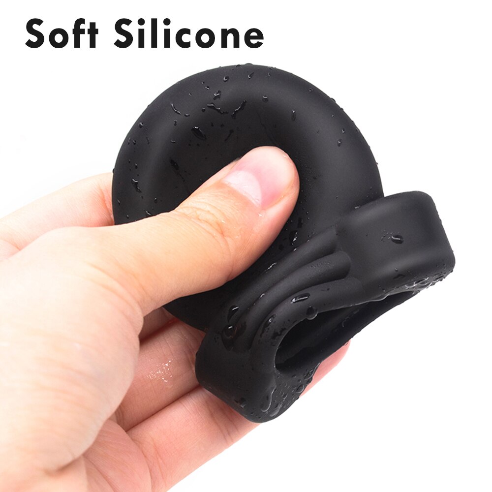 Electric Shock Glans Trainer SM Male Masturbator Scrotum Bondage Massage Chastity Cage Wireless Remote Control Sex Toys BDSM
