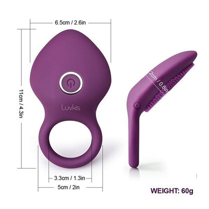 Penis Ring Vibrating Clitoris Stimulator G Spot Sex Toys for Couples Vibro Delay Lick Vagina Orgasm Lock Fine Sleeve Vibrator