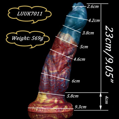 LUUK 6CM Thick Streamer Color Dildo Huge Glans Anal Plug with Powerful Suction Cup Sex Toys for Women Sexual Fantasy Products