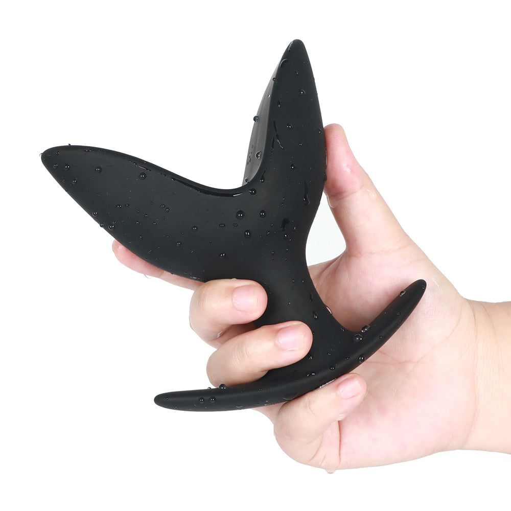 Adult Toy Silicone Anal Speculum Dildo Butt Plug Adult Sex Toys Unisex Opening Hollow Anal Plug Anus Vaginal Dilator Sex Product