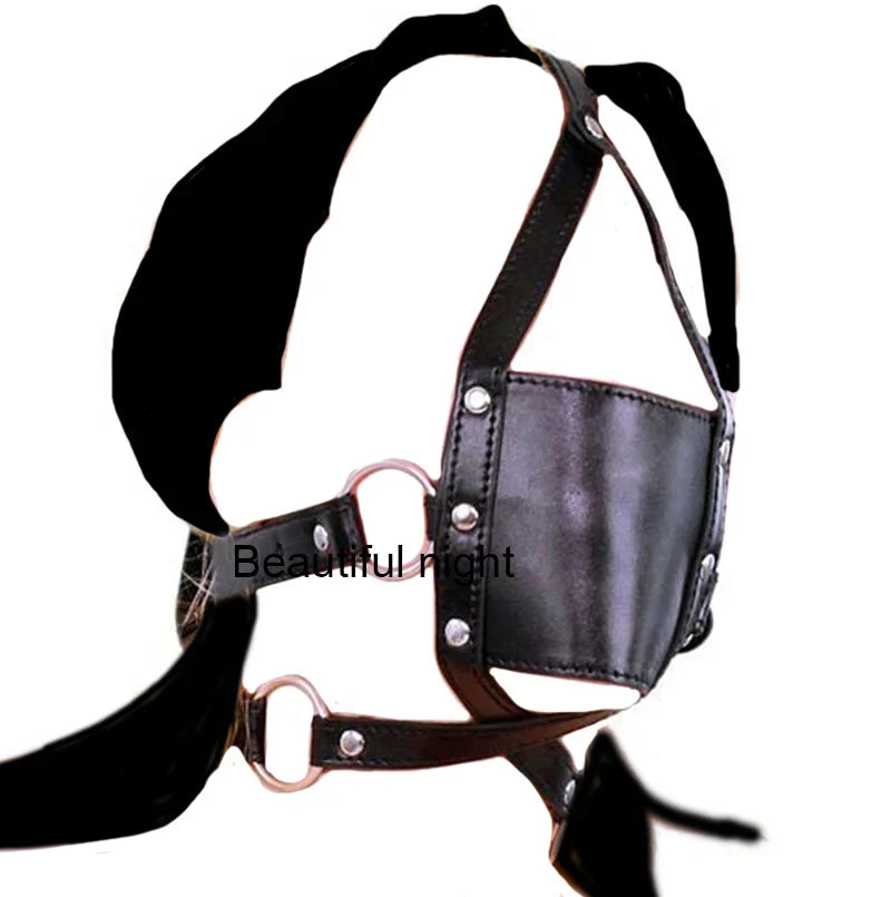 Ring/Spider/Ball Gag BDSM Leather Cover Mouth Mask Bondage. Muzzle Blindfold Restraints. SM Sex Toys For Couples