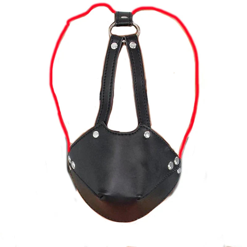 Ring/Spider/Ball Gag BDSM Leather Cover Mouth Mask Bondage. Muzzle Blindfold Restraints. SM Sex Toys For Couples