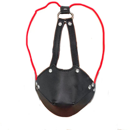 Ring/Spider/Ball Gag BDSM Leather Cover Mouth Mask Bondage. Muzzle Blindfold Restraints. SM Sex Toys For Couples
