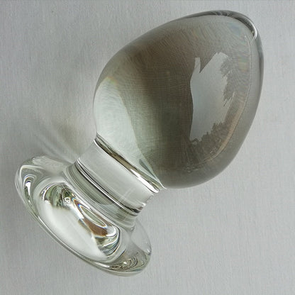 65mm Diameter Smooth Glass Anal Plug G Spot Stimulator Anal Expander Vagina Ball Anus Dilator Sex Toys for Women Glass Butt Plug
