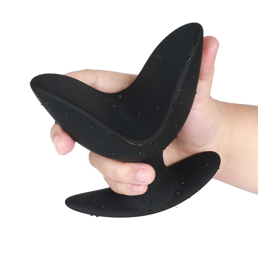 Adult Toy Silicone Anal Speculum Dildo Butt Plug Adult Sex Toys Unisex Opening Hollow Anal Plug Anus Vaginal Dilator Sex Product