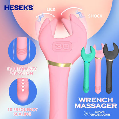 3 Colors Wrench Vibrators for Women's Nipple Clitoris Stimulator 10-Frequency Vibrating Massager Female Masturbator