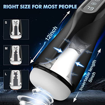 Automatic Male Masturbators 9 Suction and Vibration, Heating, Realistic Pussy Vaginas, Adult Male Sex Toys for Men 18+